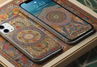 بازطراحی آیفون ۱۶ با هنر ایرانی / عکس