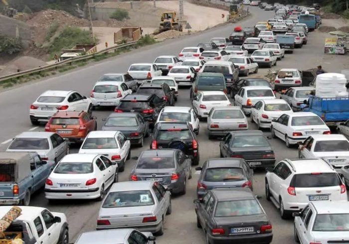 ترافیک سنگین در جاده چالوس و آزادراه تهران شمال