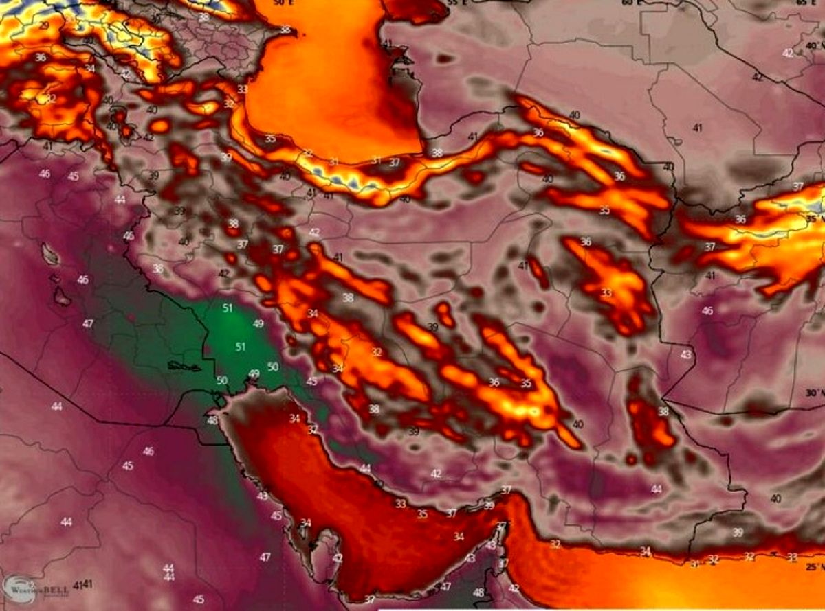هشدار افزایش دما تا ۵۰ درجه؛ بارش باران در ۴ استان