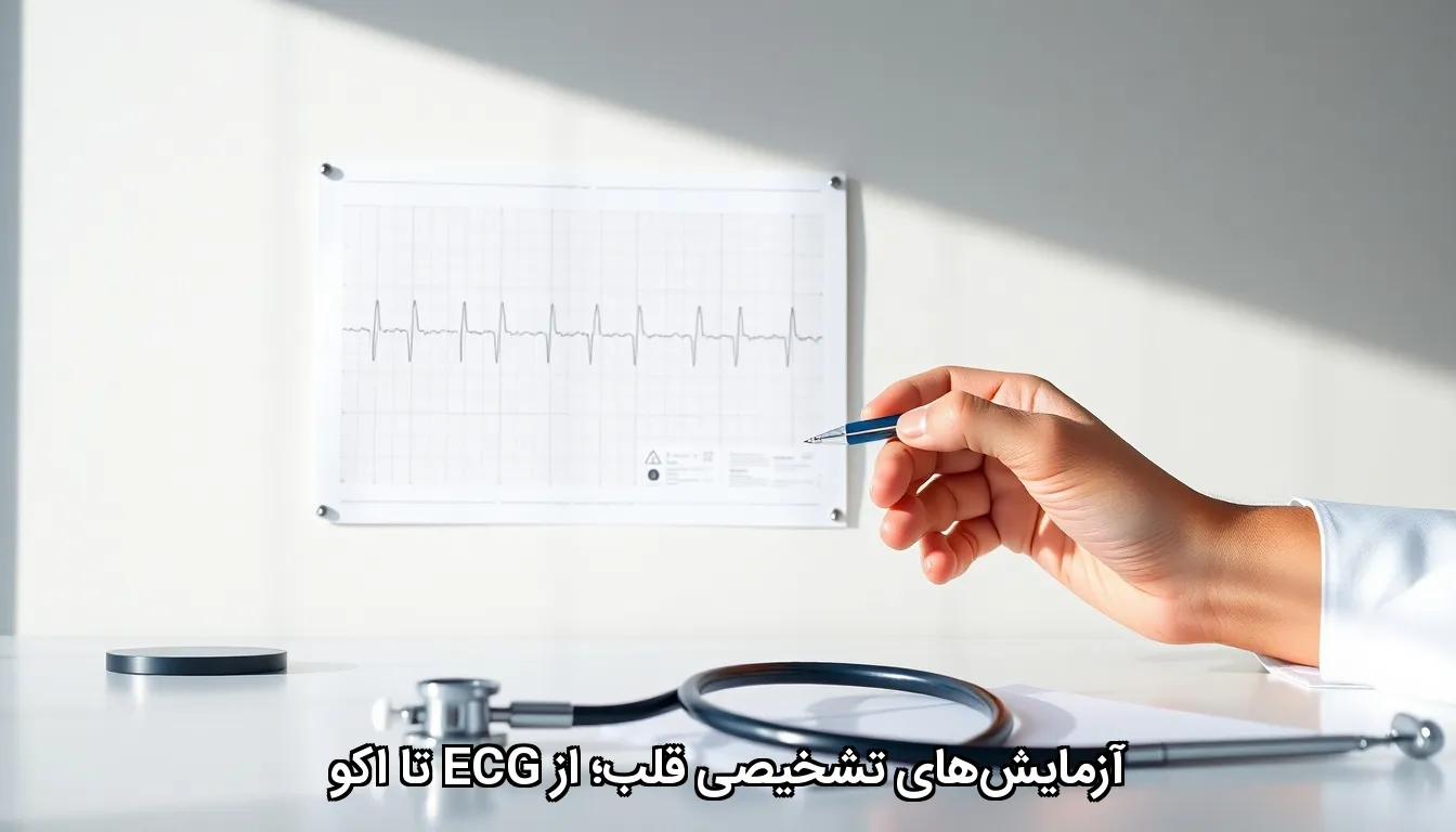 آزمایش‌های تشخیصی قلب؛ از ECG تا اکو