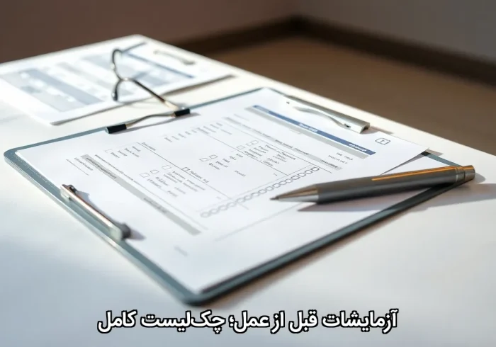 آزمایشات قبل از عمل؛ چک‌لیست کامل