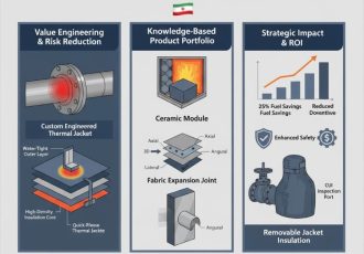 🧱🔥 انقلاب مدیریت حرارت در صنعت ایران: چگونه راهکارهای نوین نسوز (از مدول‌های سرامیکی تا ژاکت‌های حرارتی) عمر و راندمان تجهیزات صنعتی را متحول می‌سازند؟