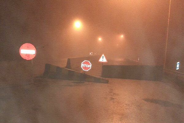 محور فیض آباد-سانیج -سخوید مسدود شد