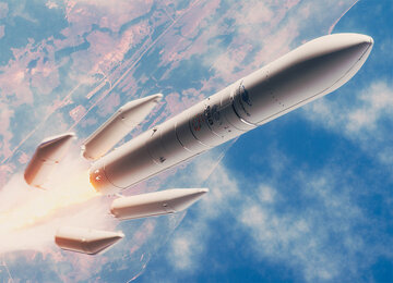 موشک سنگین آریان آماده پرتاب شد