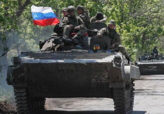 پیشروی ارتش روسیه در شرق اوکراین