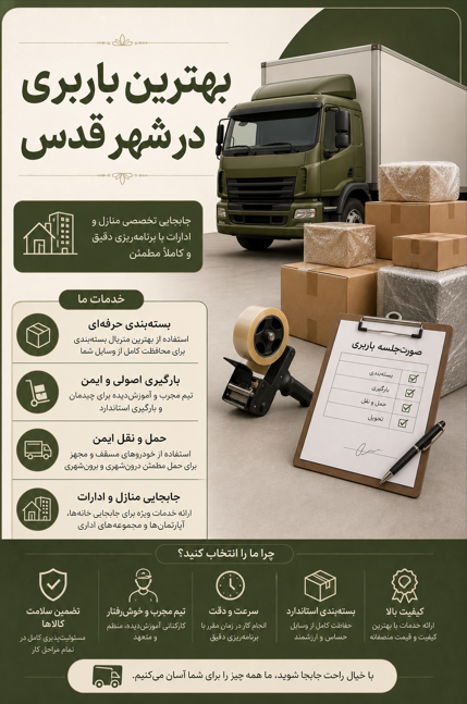 چالش جستجوی خدمات باکیفیت و راهکار برای شهروندان شهر قدس باربری شهر قدس
